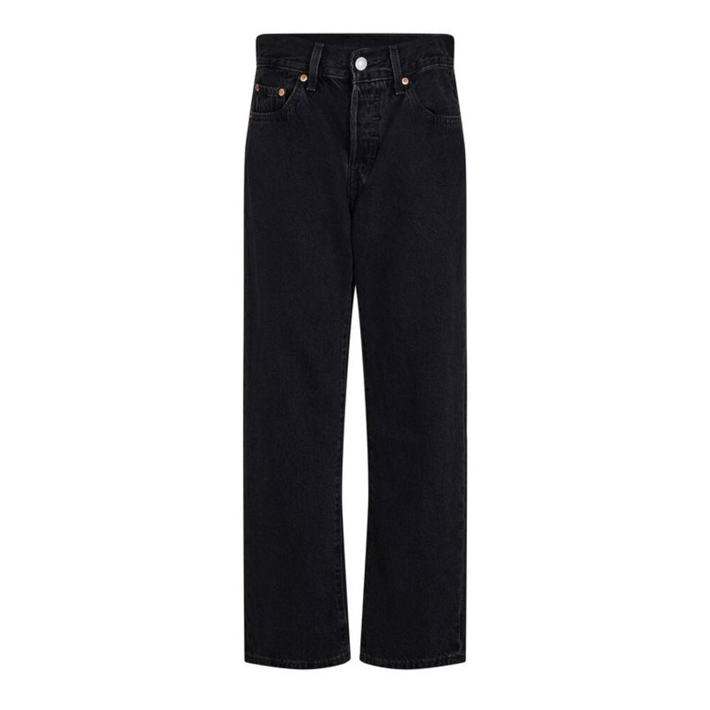 Levis Womens/Ladies 501 Cropped Jeans / Lunar Black